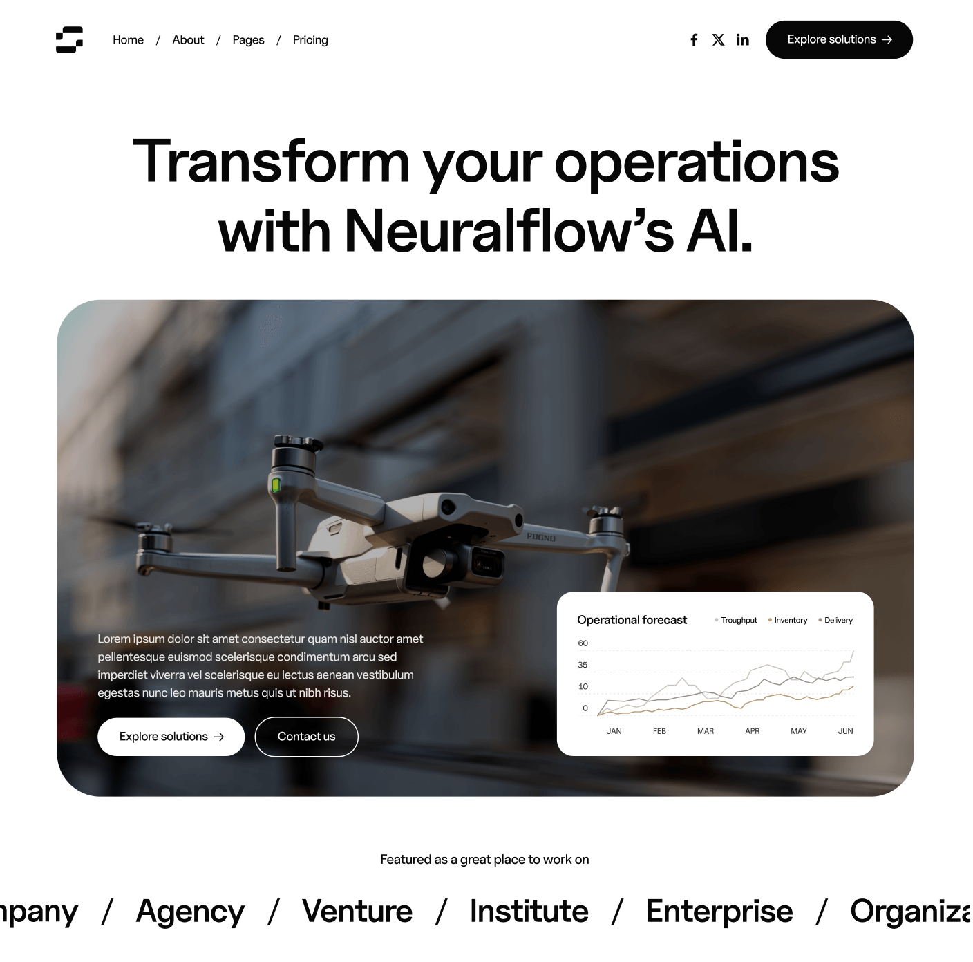 Neuralflow - Home V2 Main Page - AI Solutions Webflow Template | BRIX Template