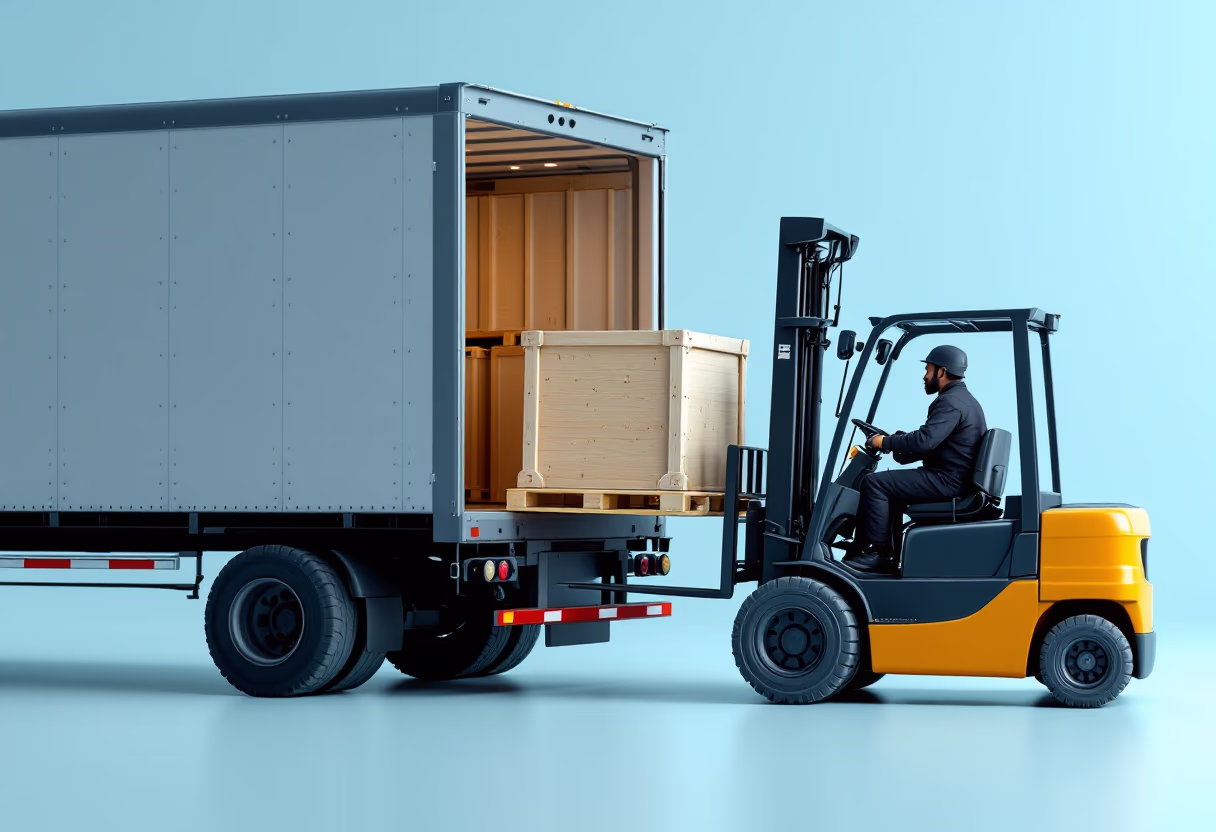 image of loading cargo