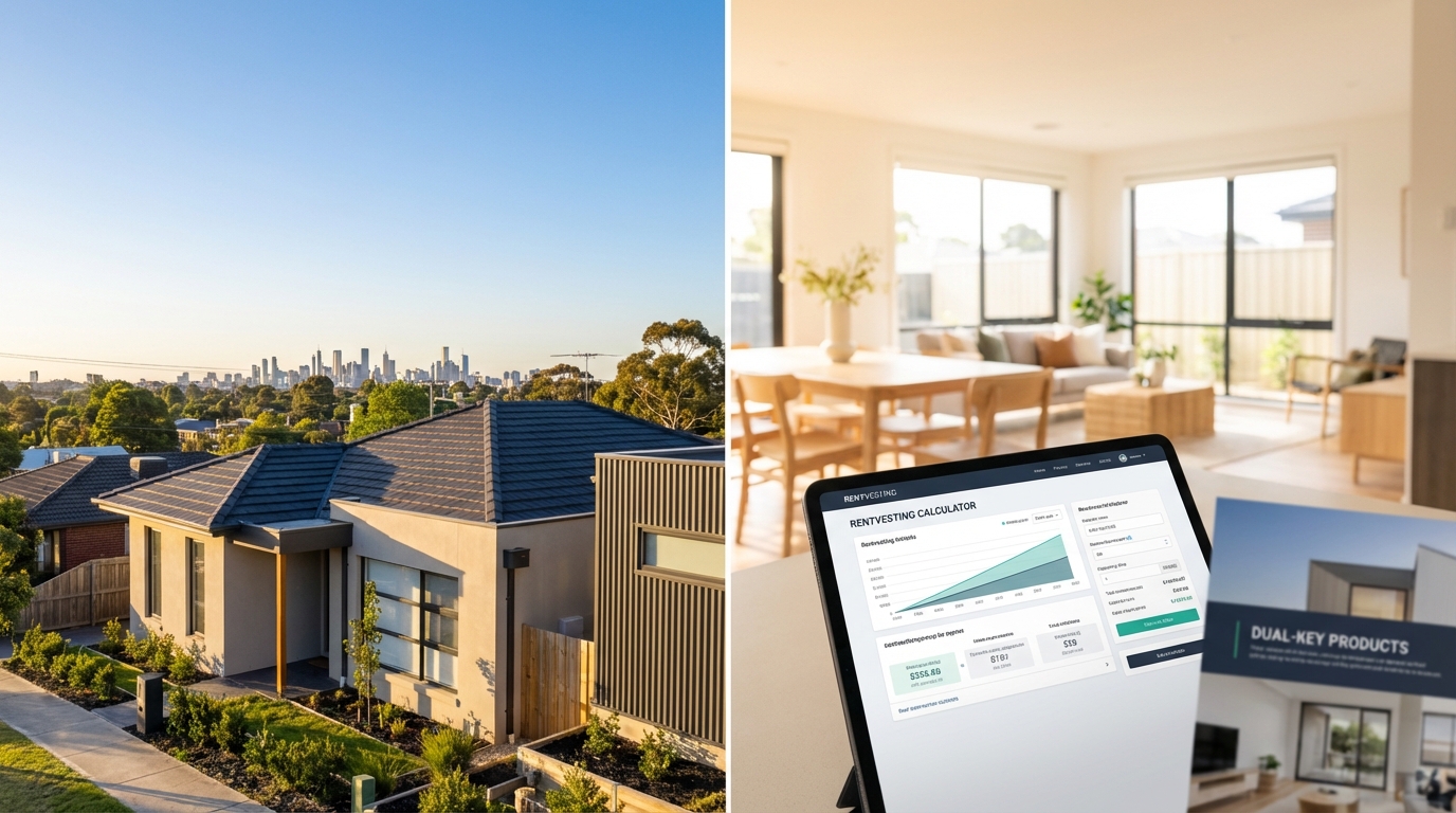 Rentvesting calculator featuring render and tile roof - Somerstone Property Group