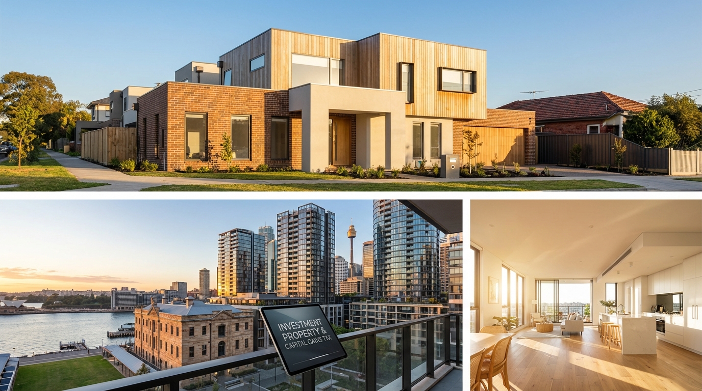 Investment property and capital gains tax featuring brick and render - Somerstone Property Group