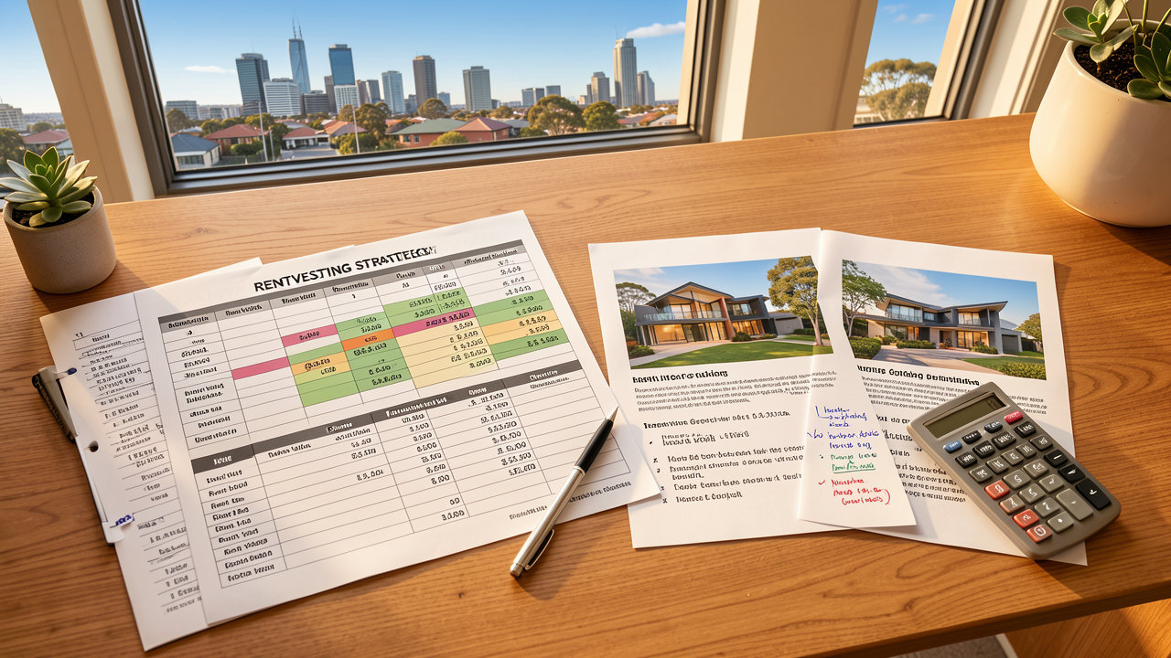 Rentvesting strategy comparison spreadsheet with dual property listings - Somerstone Property Group
