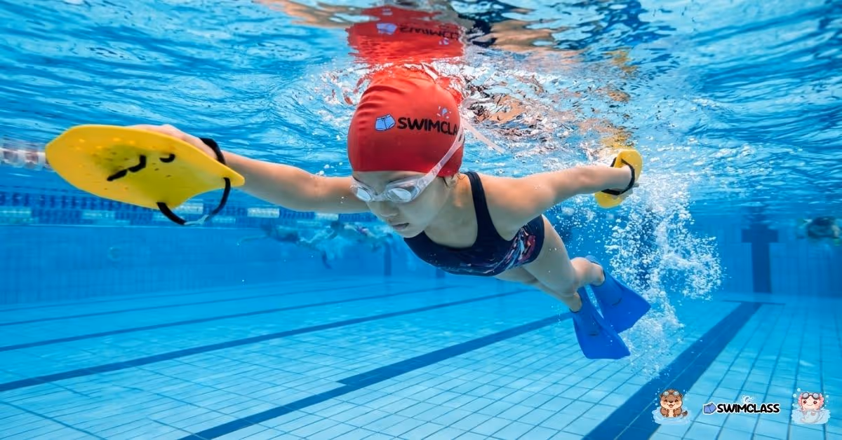 Professional baby and kids swimming mastery at