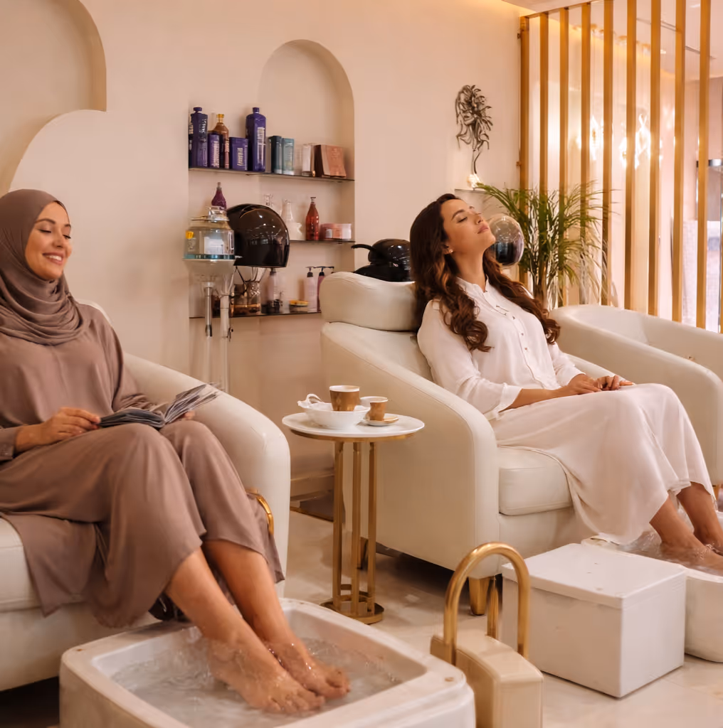 image of a menu with treatments for salons & spa