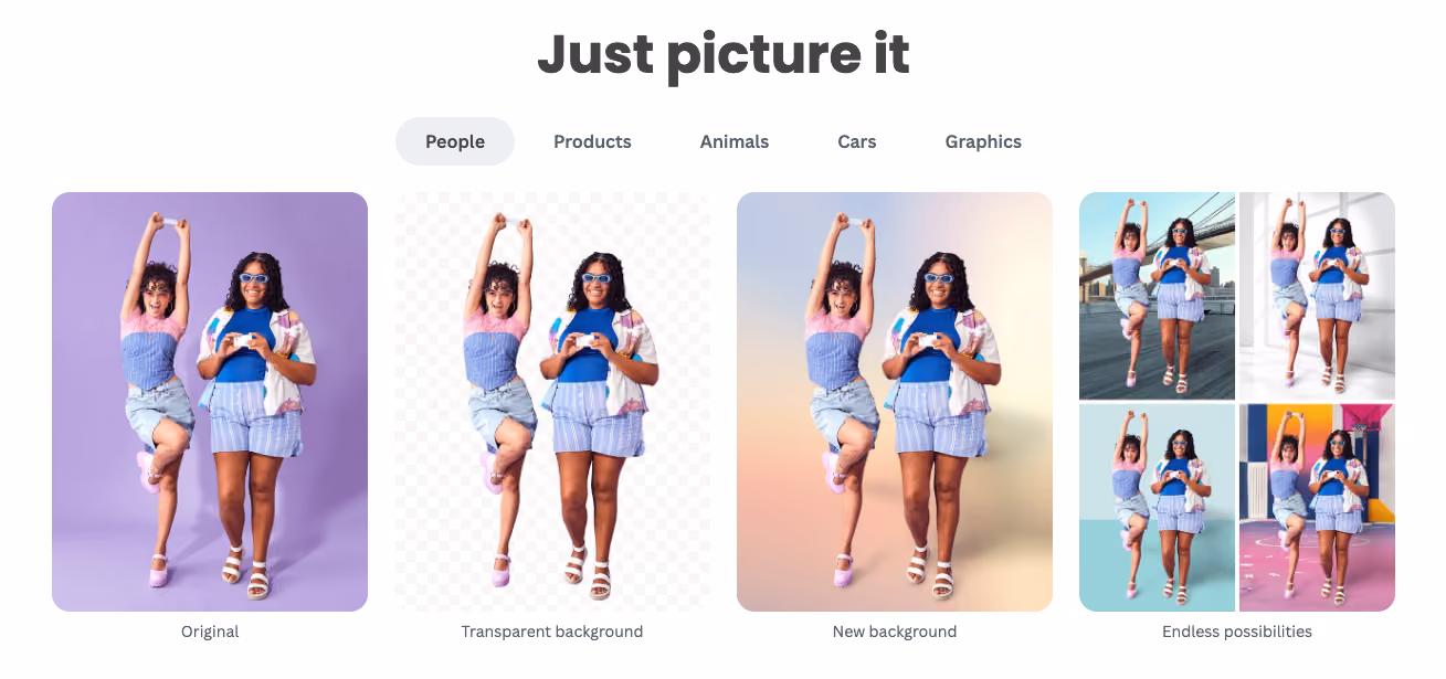 Remove.bg background removal interface