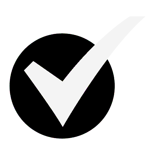 White square card displaying a black square with a smaller white gear icon in the center.