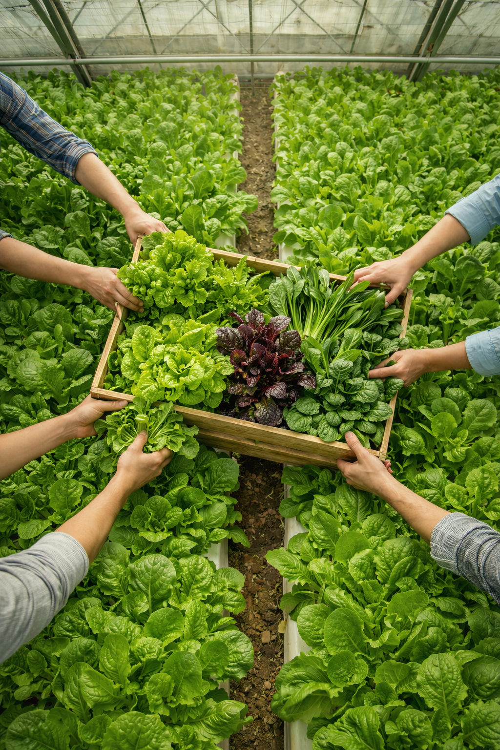farmland with sunrise