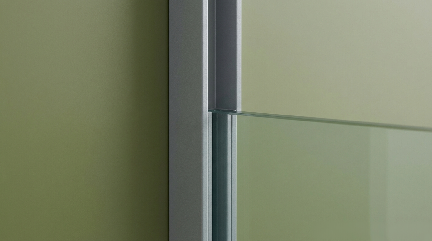 Homeowner reviewing a finished bathroom remodel