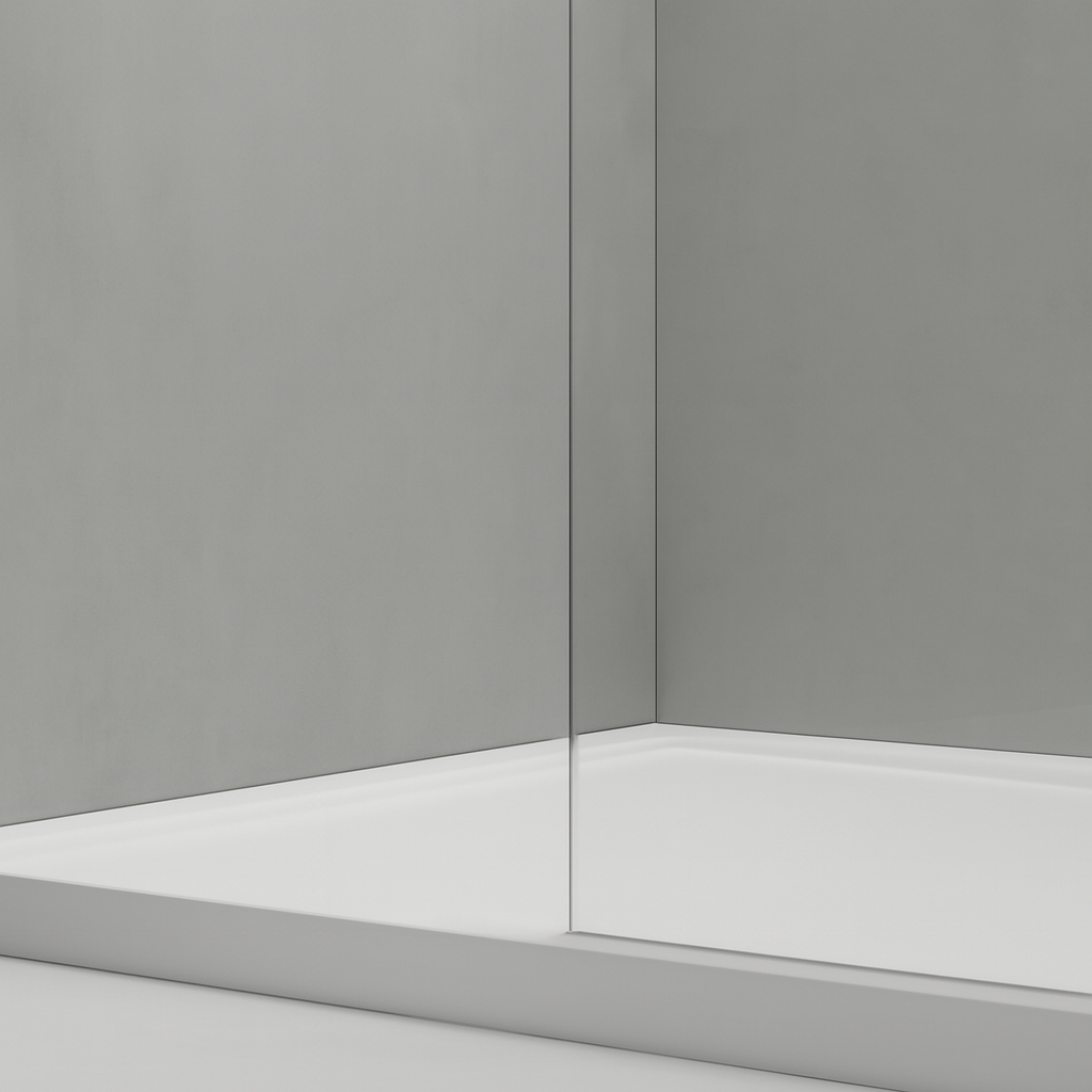 Bathroom remodel in progress — framing and substrate work