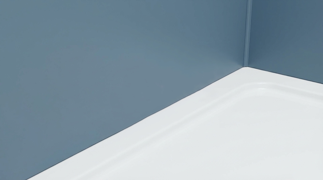 Shower system installation — waterproofing and drain detail