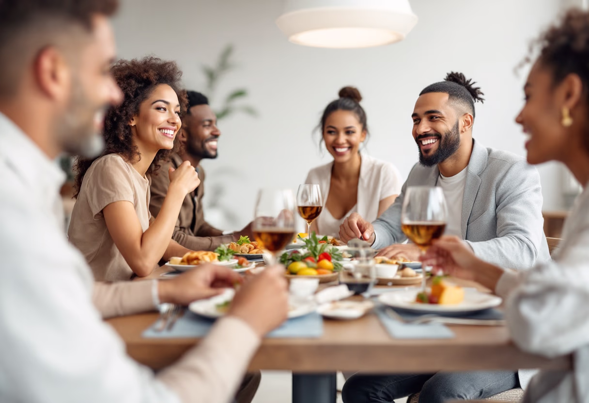 image of a family dining at the italian restaurant