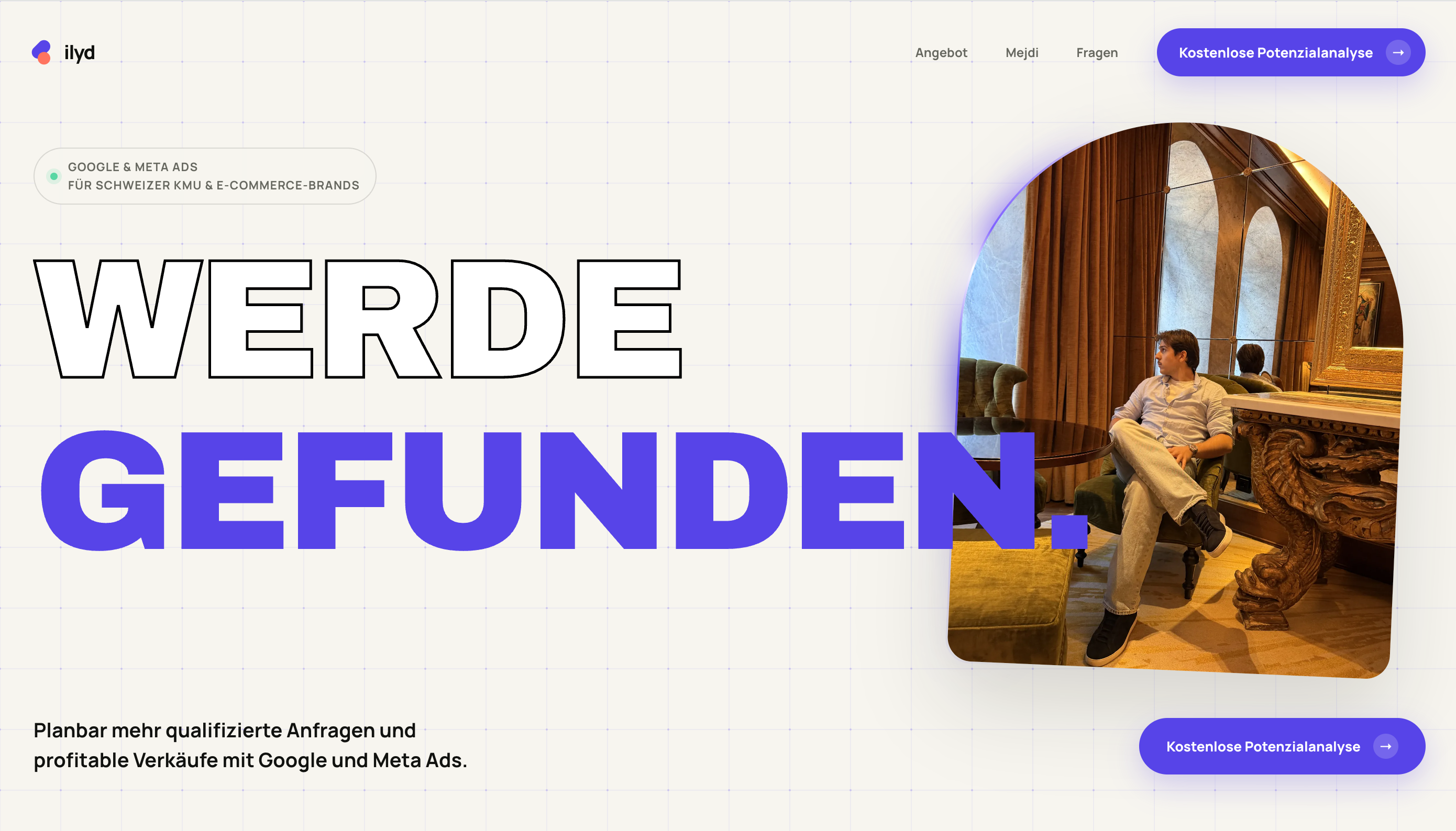 Startseite von ILYD