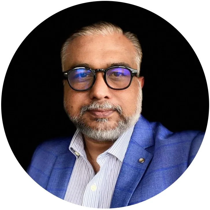 Retrato de Mahmood Ulhaq, director ejecutivo de Digicon Telecommunication/Mime