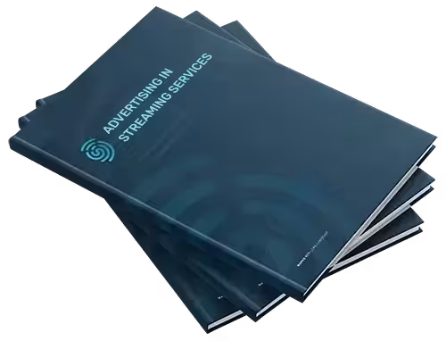 Ilustración de un libro que muestra una guía completa sobre IPTV OTT a través de la publicidad.