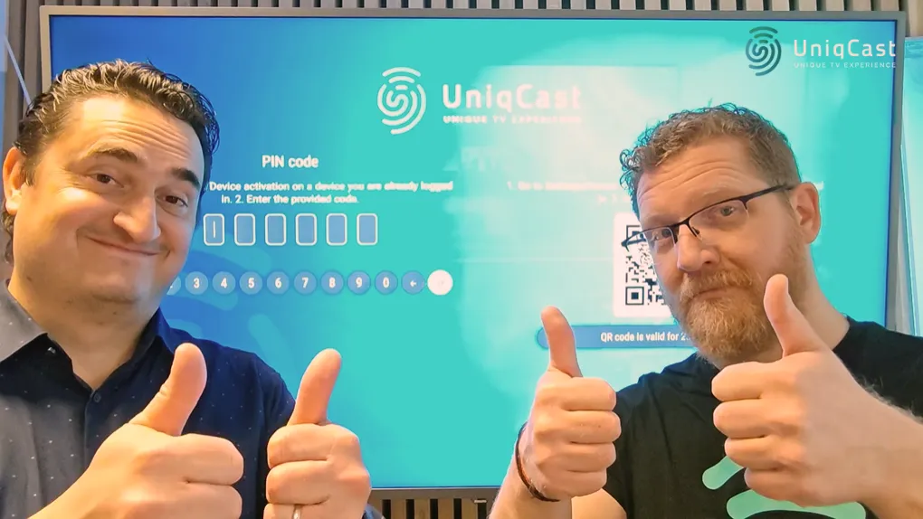 Ivan Biljan y Domagoj Bartolic presentan la función de inicio de sesión entre dispositivos. Es una función que simplifica los procedimientos de inicio de sesión, independientemente del dispositivo (móvil, STB y otros).