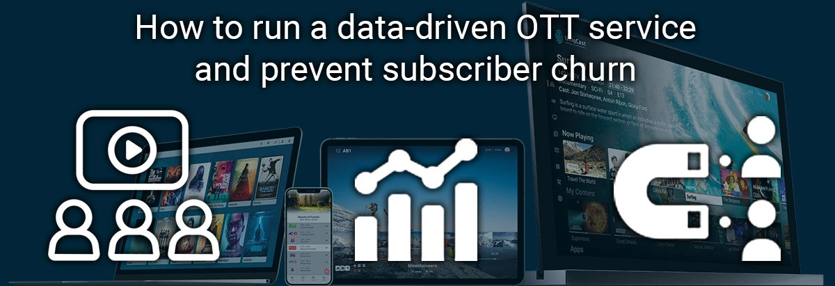 Un anuncio de un servicio OTT basado en datos.