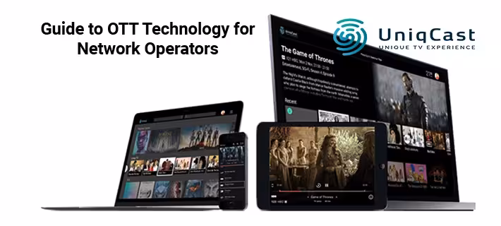 Una computadora portátil, una tableta y un teléfono inteligente muestran el mismo programa, Game of Thrones.