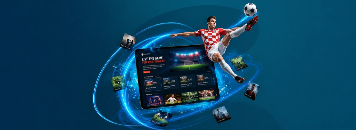UniqCast ott platform on streaming devices showing uniqcast marketing team