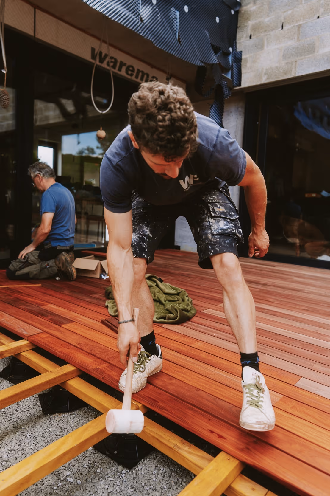 Terrasse en bois inisible