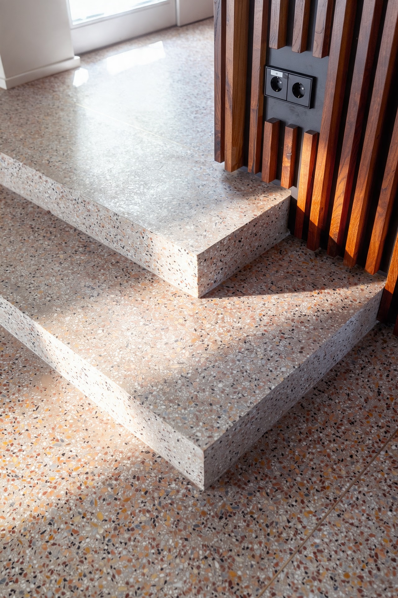 terrazzo AdLucem dans une habitation au Luxembourg