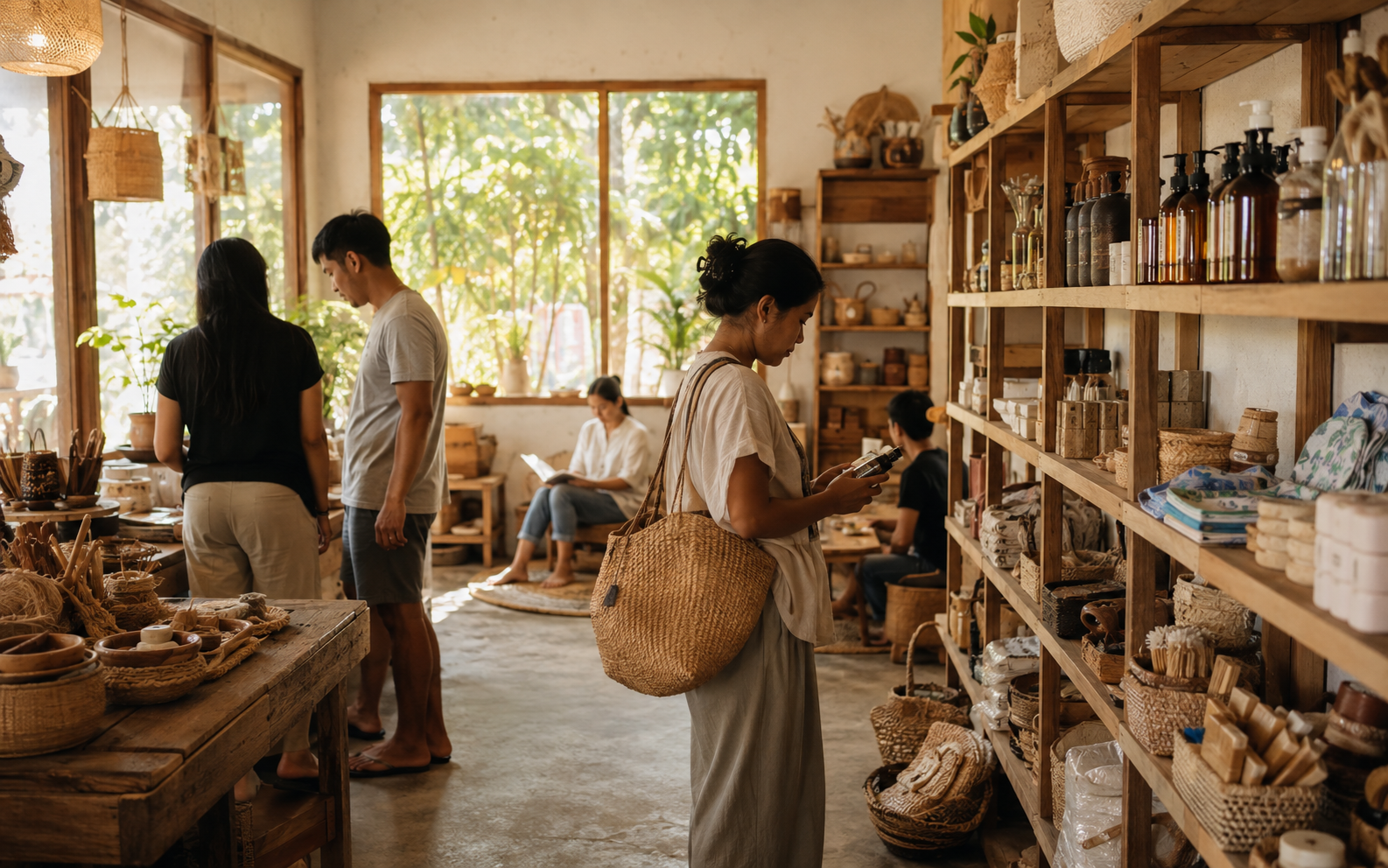 Jaga Bumi Eco Mart interior with sustainable products