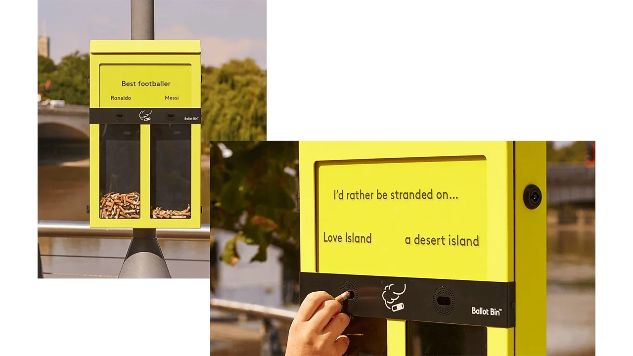 Ballot Bin – stemmegivende askebeger