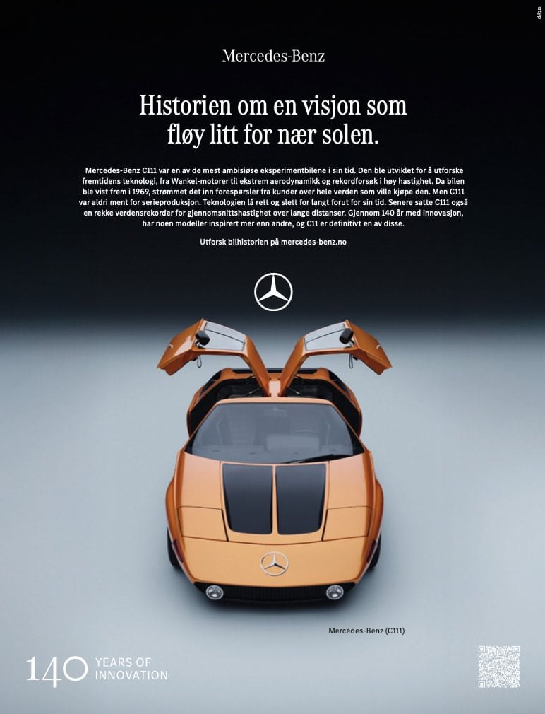 Mercedes-Benz 140 år – kampanjevisual