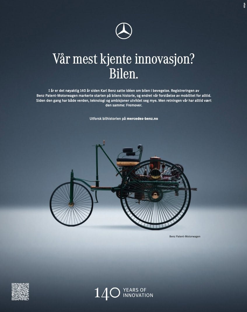 Mercedes-Benz 140 år – kampanjevisual