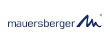 mauersberger logo in blue lettering with stylized 'M' symbol
