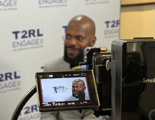 Shawn Richards, Ink Innovation's CEO in the studio of T2RL recording the podcast for T2RLTalks