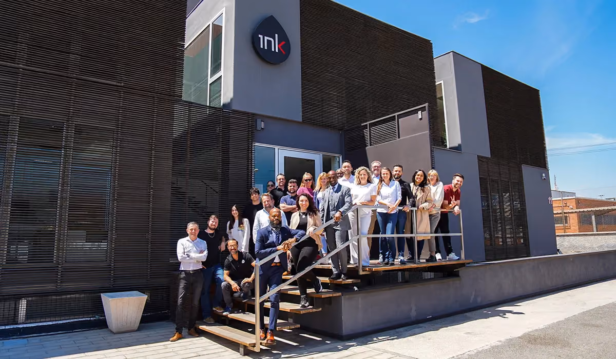 Ink Innovation team outside the Alicante office, 2024