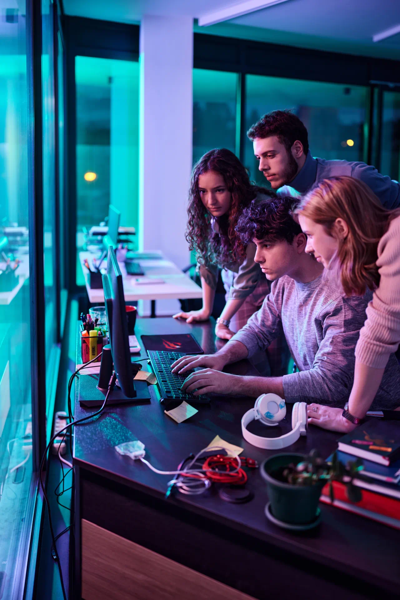 image of brainstorming session (for a productivity tools business)