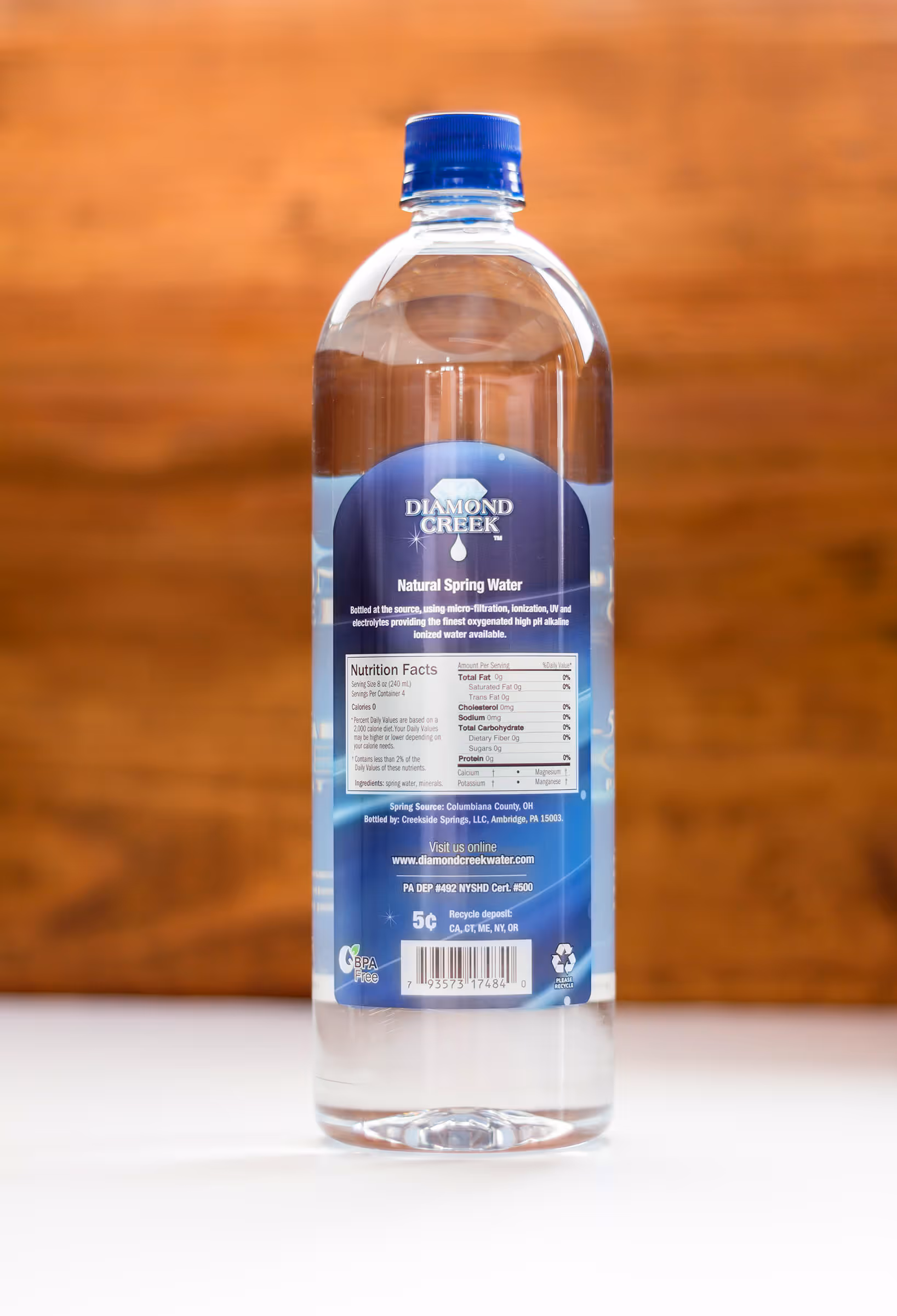 Diamond Creek Water bottle photography