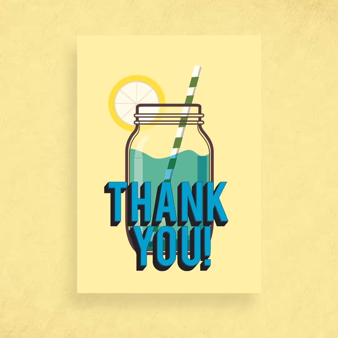 Shaklee thank you card mockup