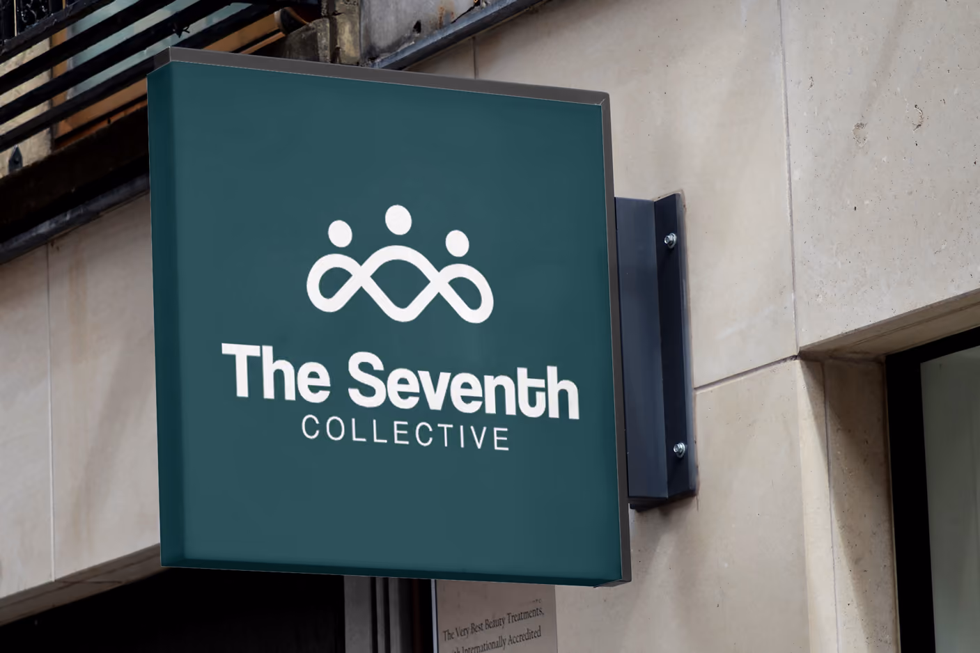 The Seventh Collective welcome signage