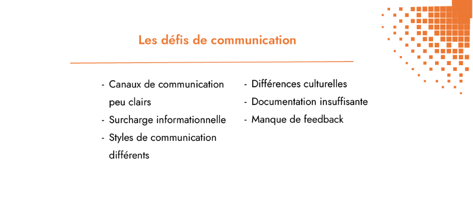 Les défis de communication