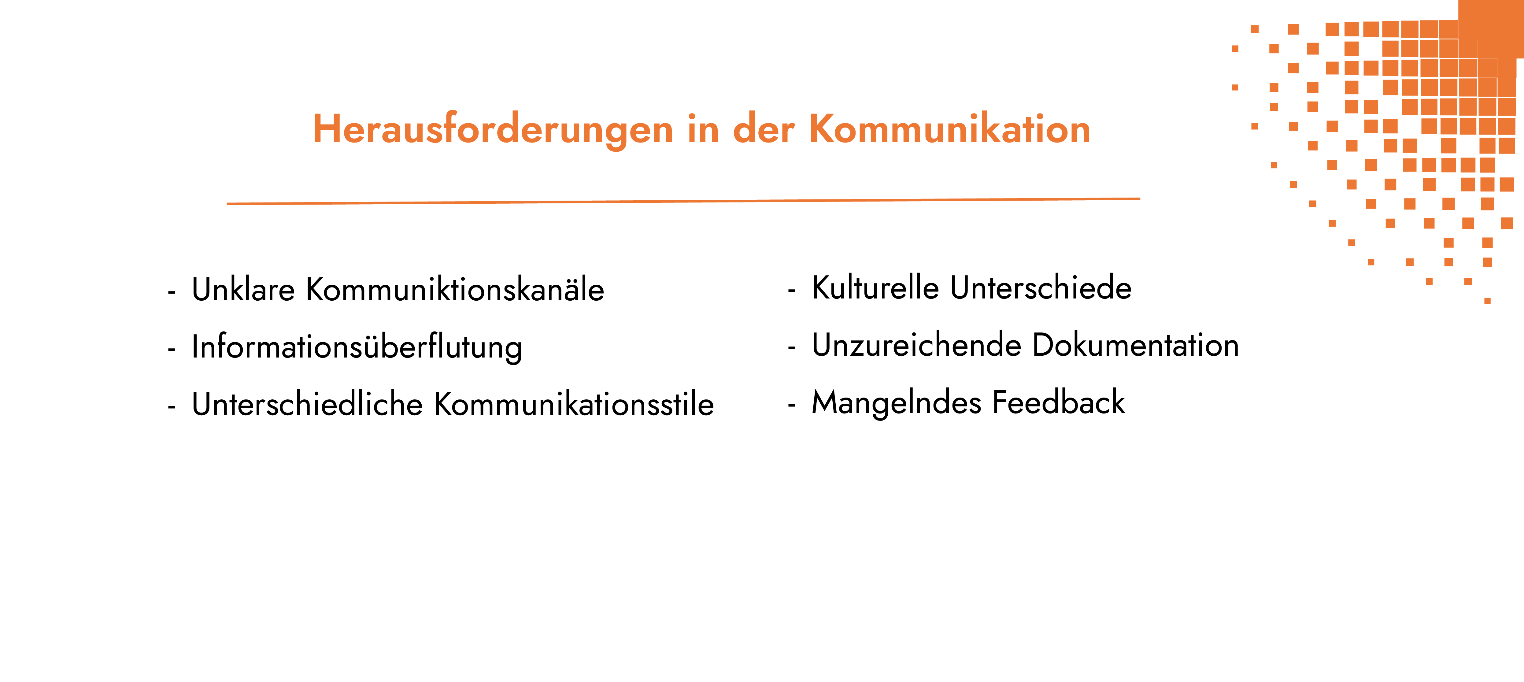 Kommunikationsherausforderungen