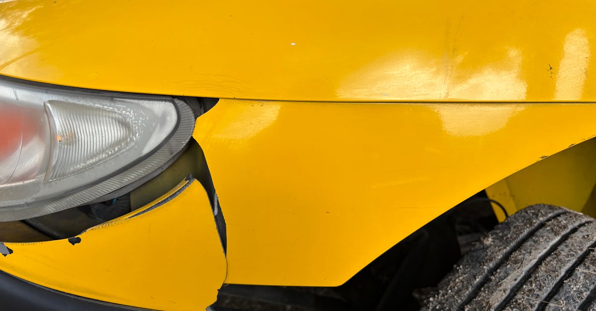 Indemnisation après un accident de la route : voiture endommagée