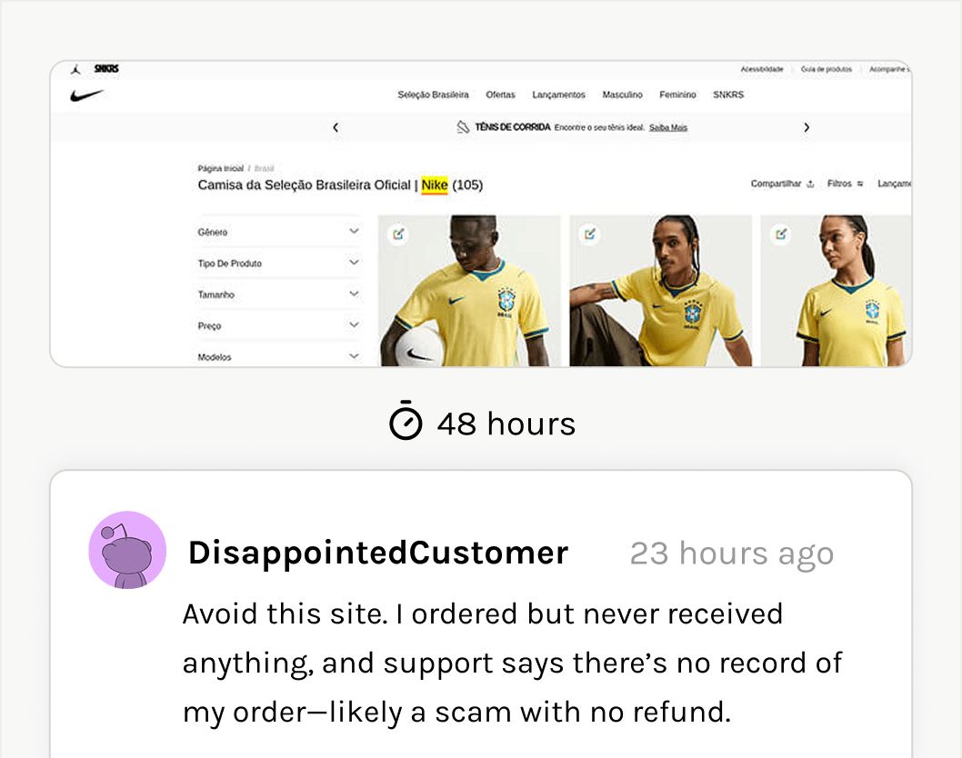 Brand protection workflow before Astra: manual, fragmented, and slow.