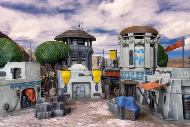 Detail-productfoto bij de kickstarter van Galactic Tabletop