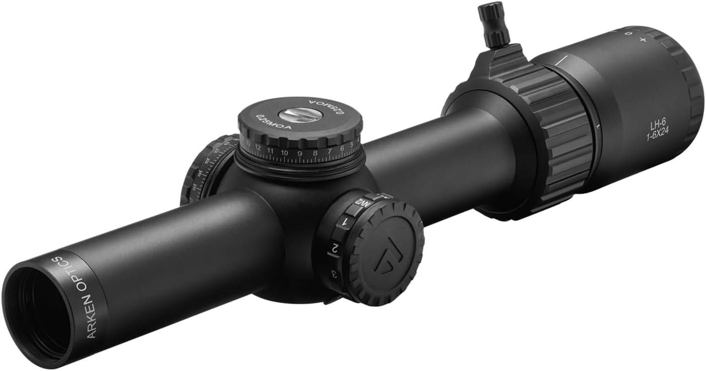 Arken Optics LH-6 1-6x24 Second Focal Plane LPVO 30mm Tube Riflescopes