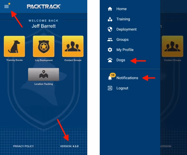 K9 App Improvements