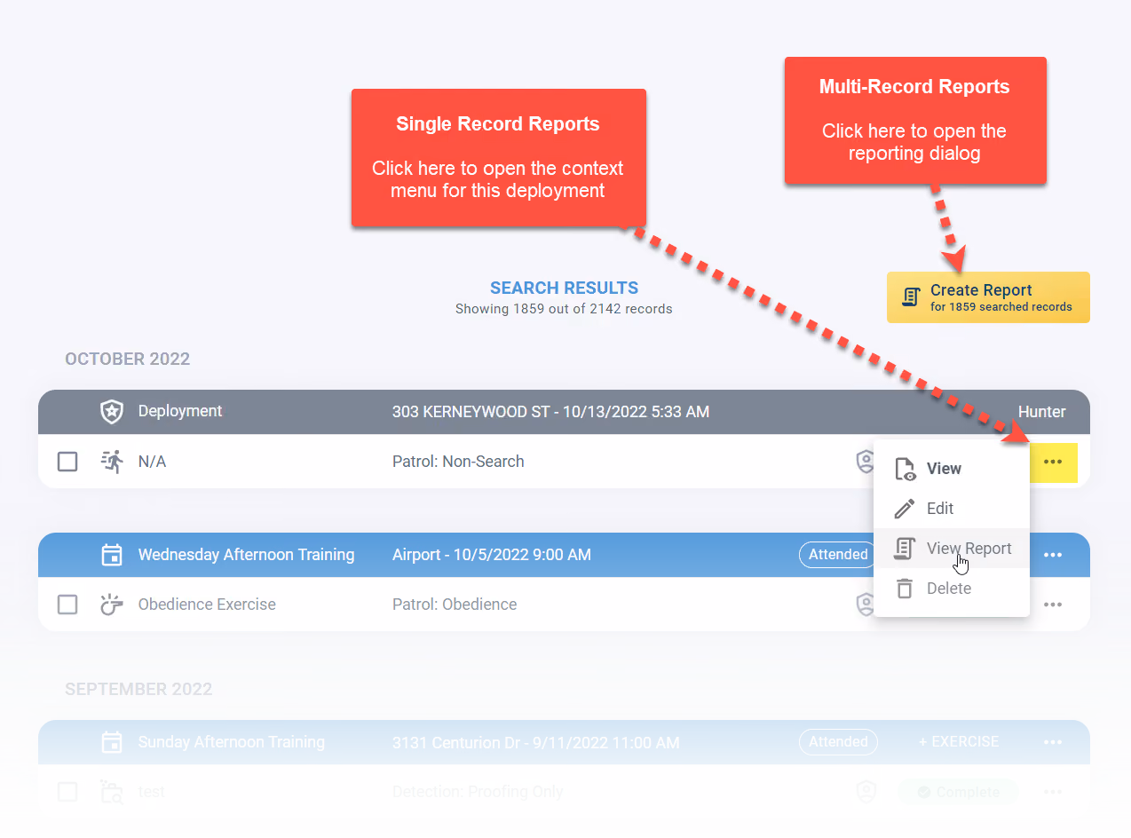 Improved K9 Reporting System
