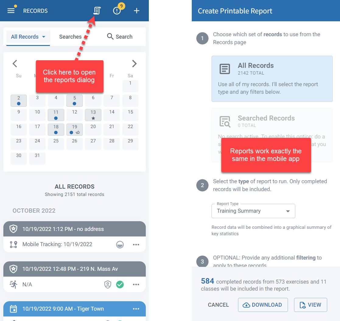 Create Reports In The PACKTRACK Mobile App