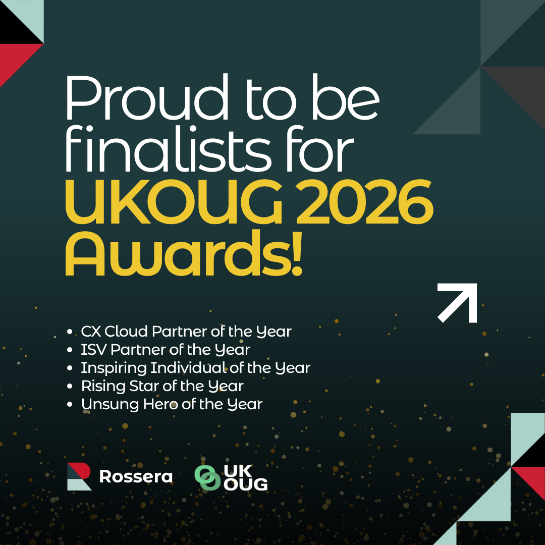 Proud to be finalists for UKOUG 2026 Awards