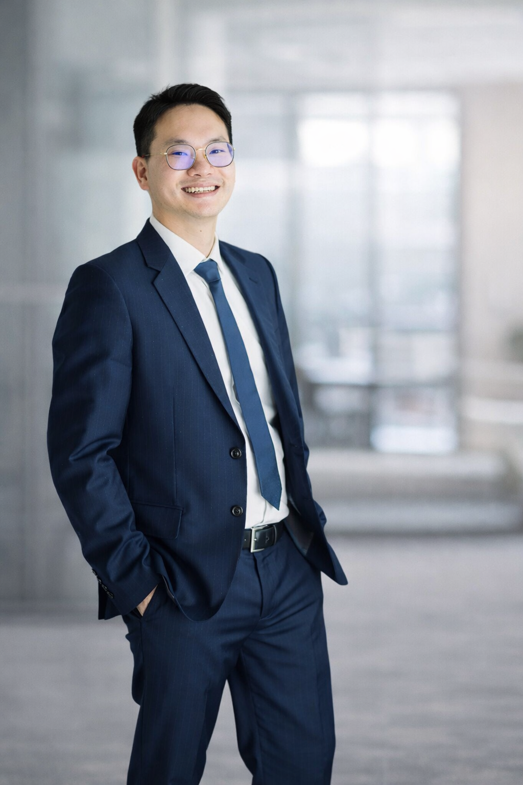 Two Nimbus Library founders in a minimalist office, showcasing the professional and versatile use of the library.
