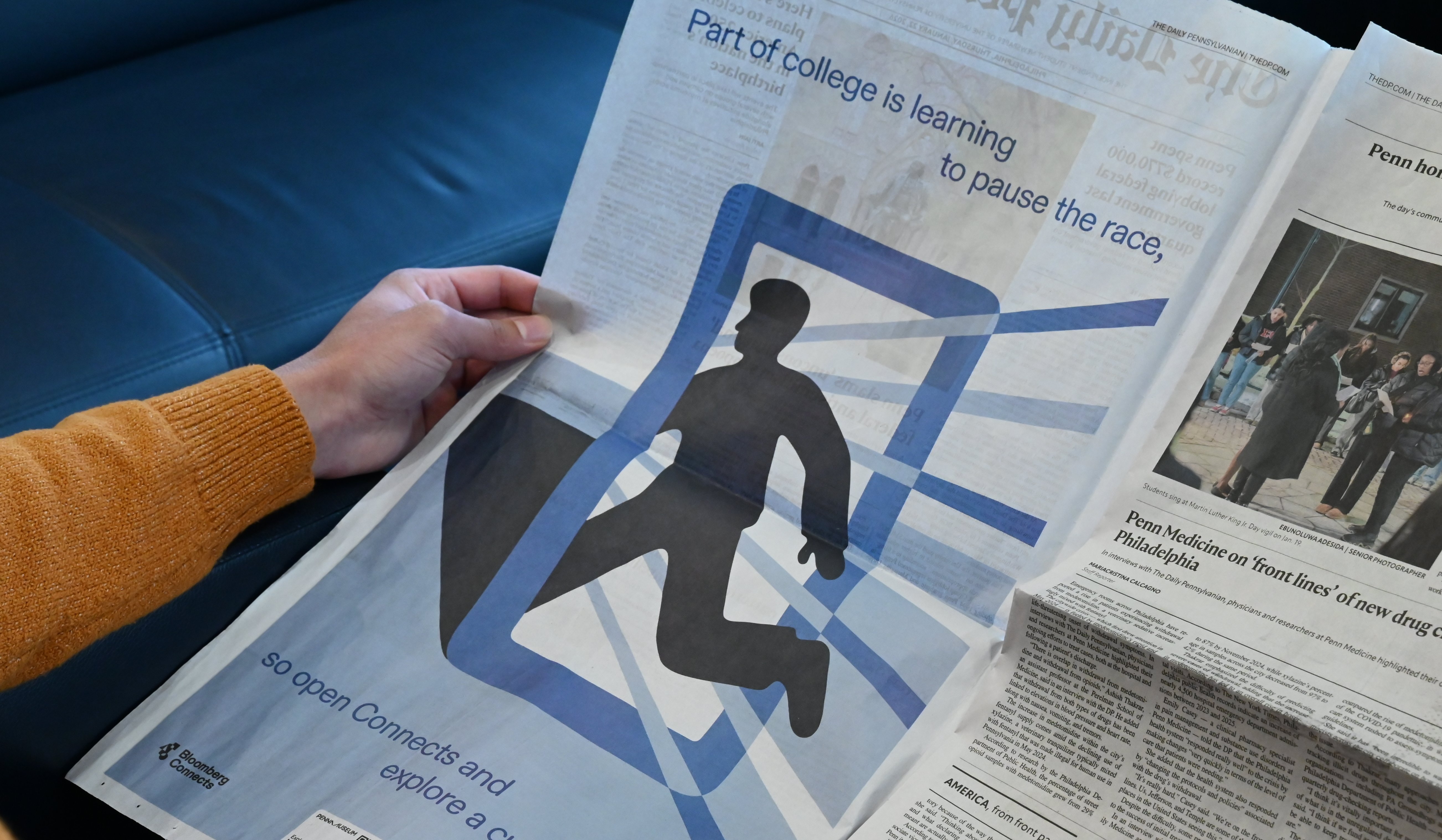 Print ad in a student-led college newspaper