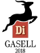 Silhouette of a leaping gazelle above the text 'Di GASSELL 2018'.