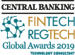 Logo for Central Banking FinTech RegTech Global Awards 2019 by Central Banking.