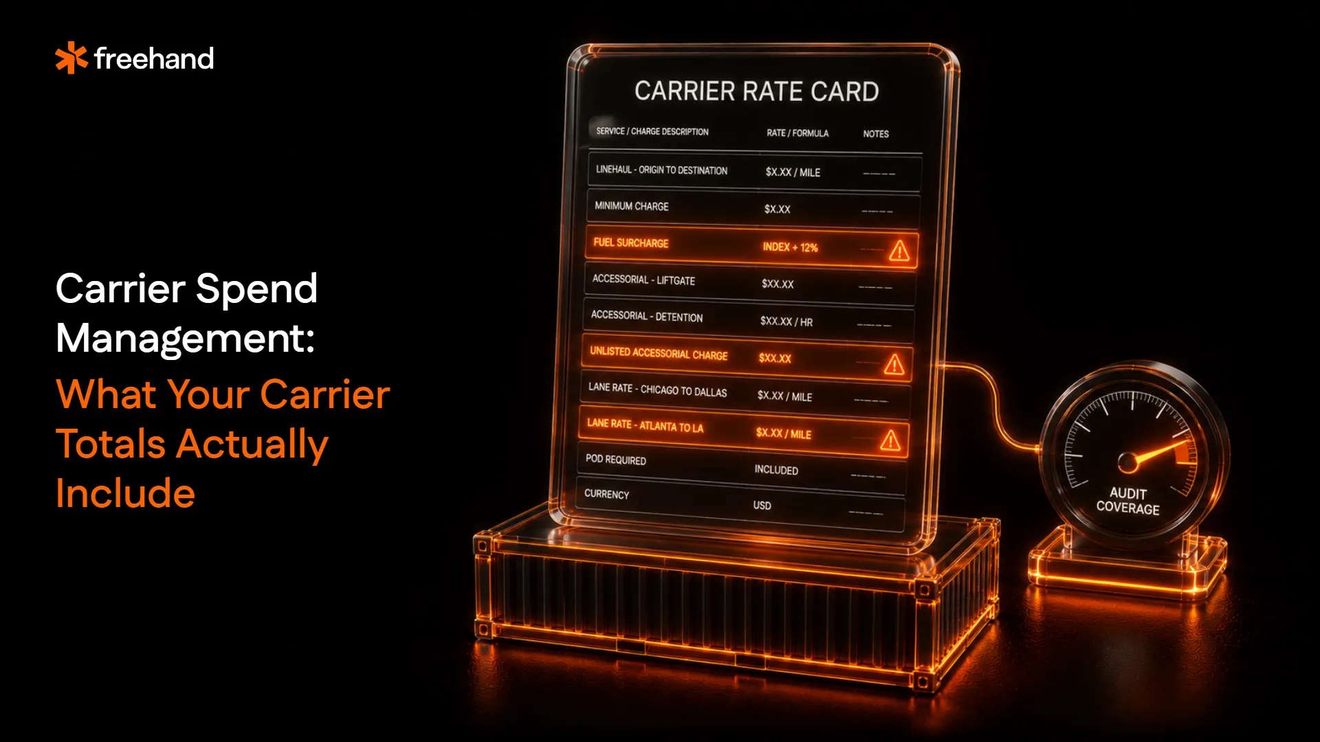 Carrier Spend Management: What It Is, Why It Breaks Down, and How to Fix It - Freehand