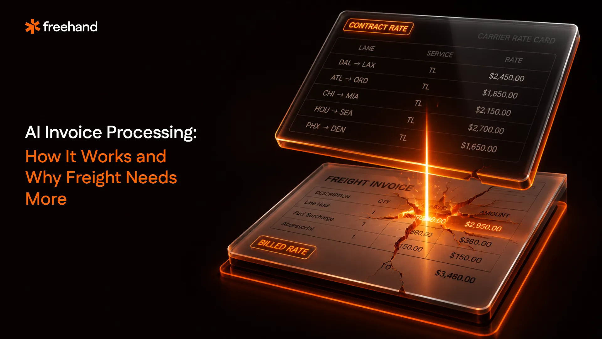 AI Invoice Processing: What It Is, and Where It Breaks for Freight - Freehand
